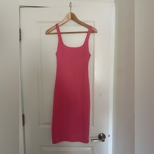 Zara Vibrant Pink Midi Dress